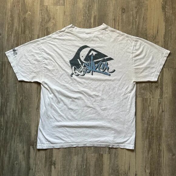 Vintage 90s Quicksilver Center Logo T Shirt Size XL SURF SKATE - Picture 5 of 6